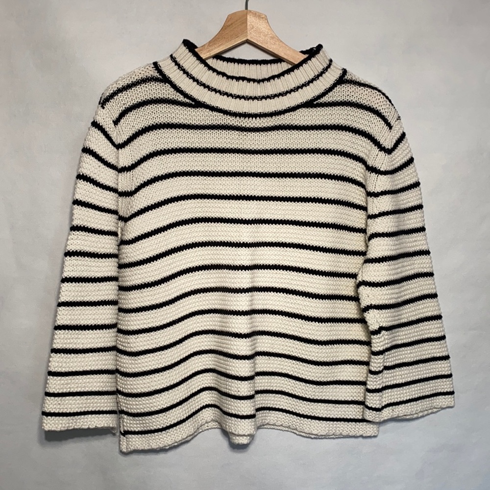 La Vie Rebecca Taylor Striped Knit Sweater
